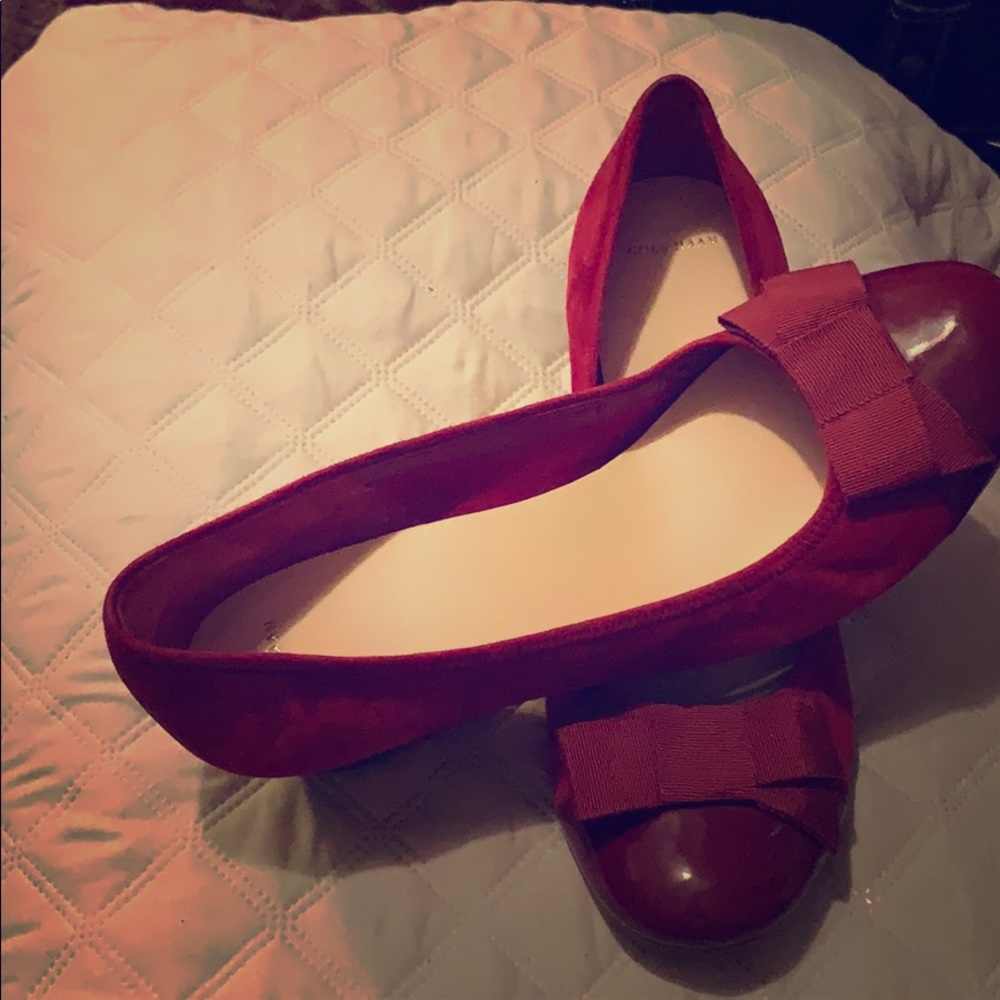 Wedge suede shoes